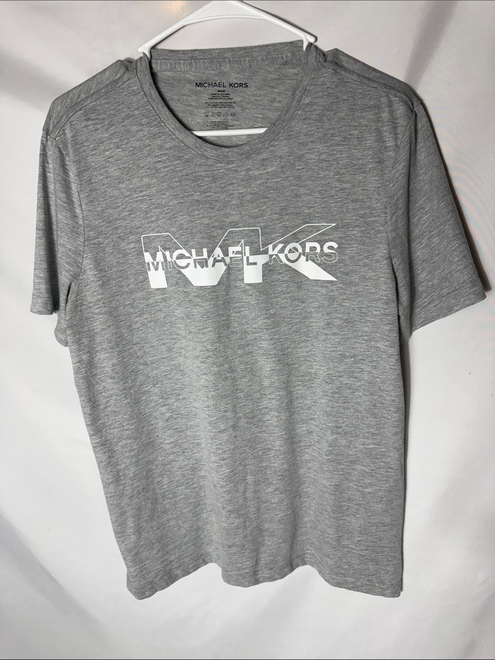 Michael Kors Men's Heather Gray MK Logo Tee